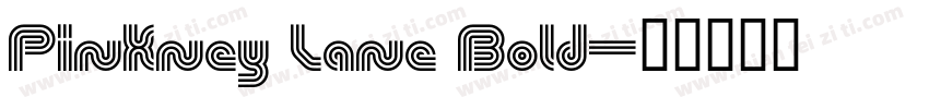 Pinkney Lane Bold字体转换